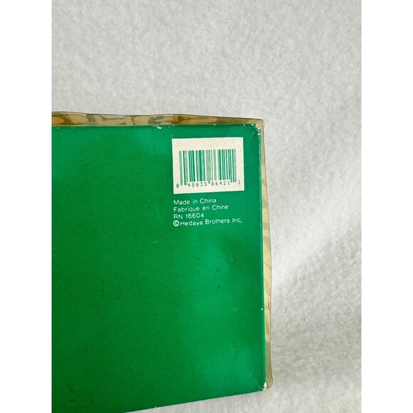 Vtg Set Of 4 Christmas Napkins & Rings Wooden Snowy Houses Embroidered - Picture 12 of 12